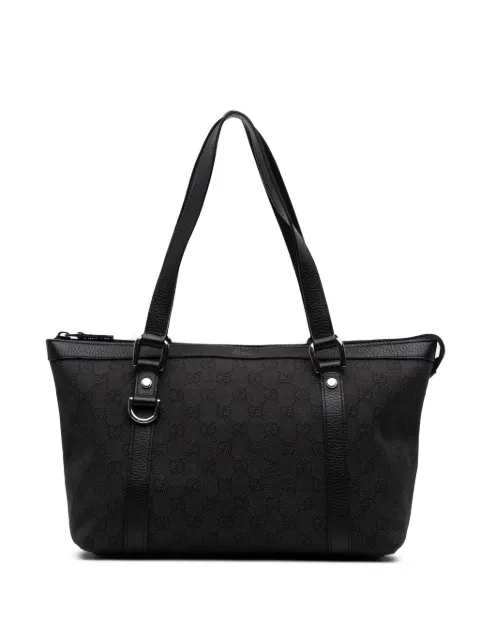 Gucci Pre-Owned 2016-2025 GG Denim Abbey D Ring tote bag