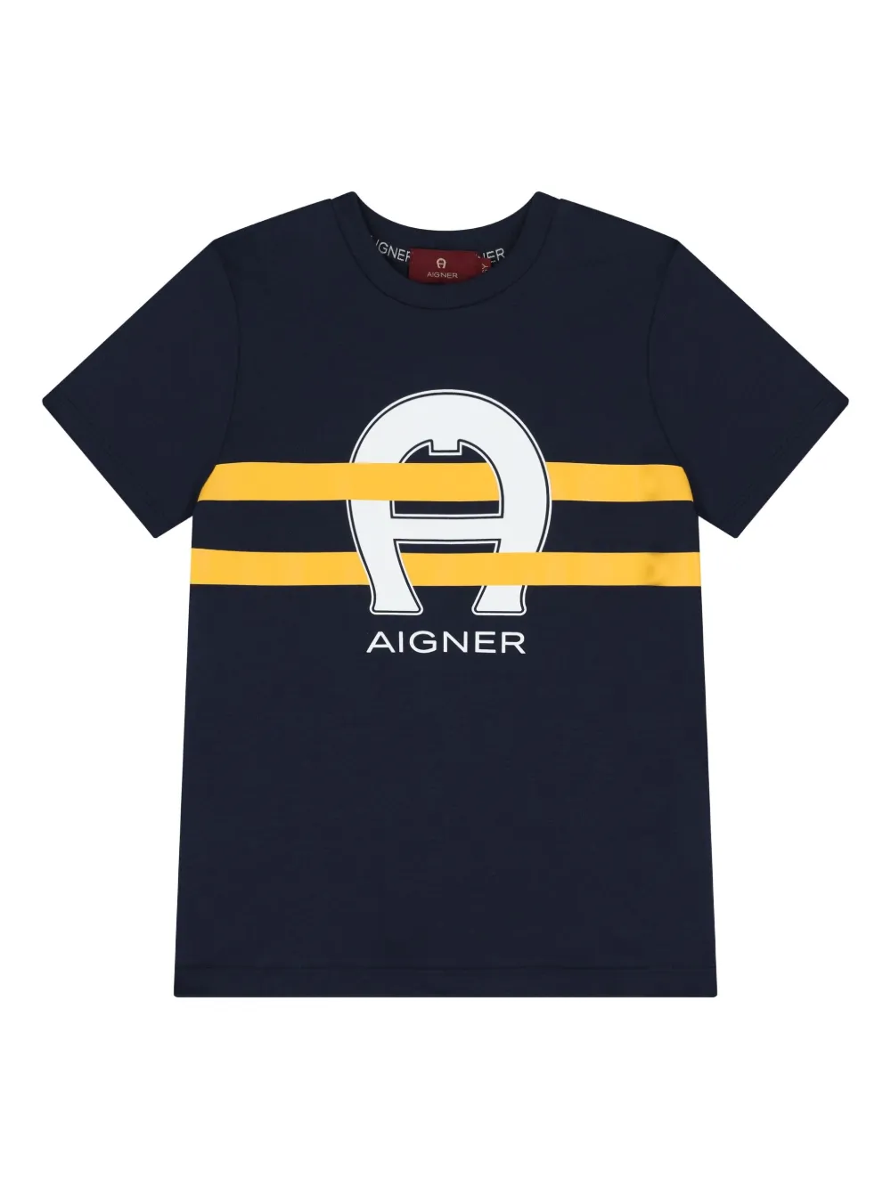 Aigner Kids horseshoe-logo T-shirt | Blue | Image 1