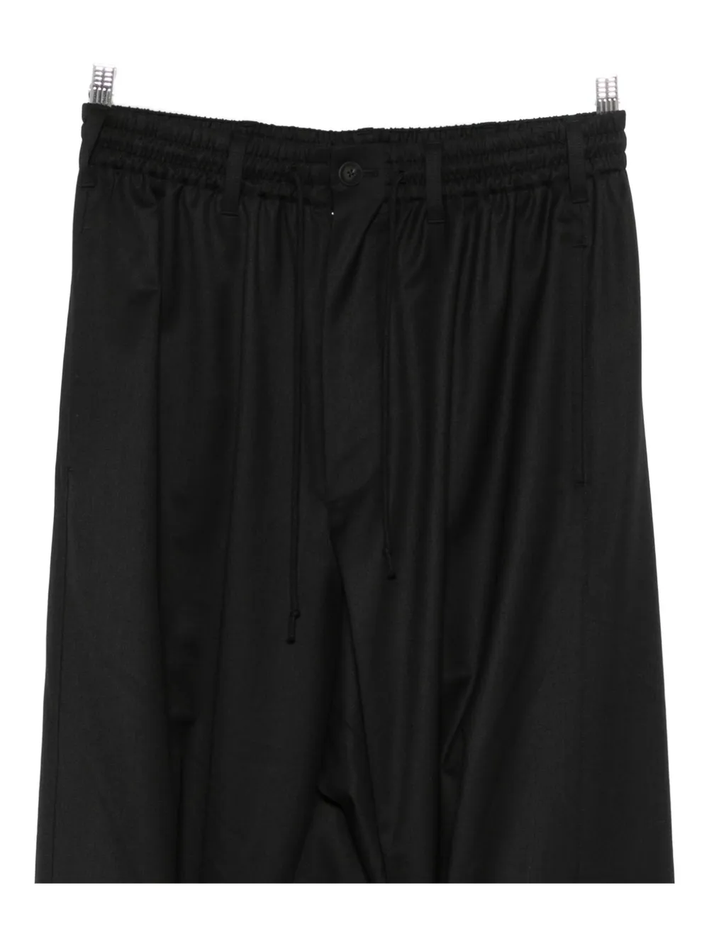 Y-3 Elastic-waist Track Pants In Black