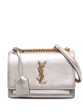 Saint Laurent Pre-Owned 2019 Small Metallic Calfskin Monogram Sunset crossbody bag - Gold