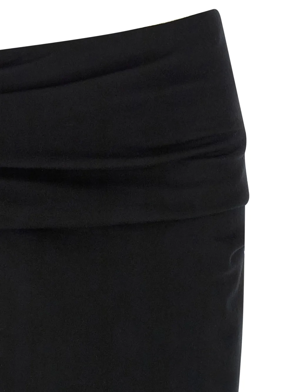 Entire Studios Draped Rear-split Midi Skirt In Black