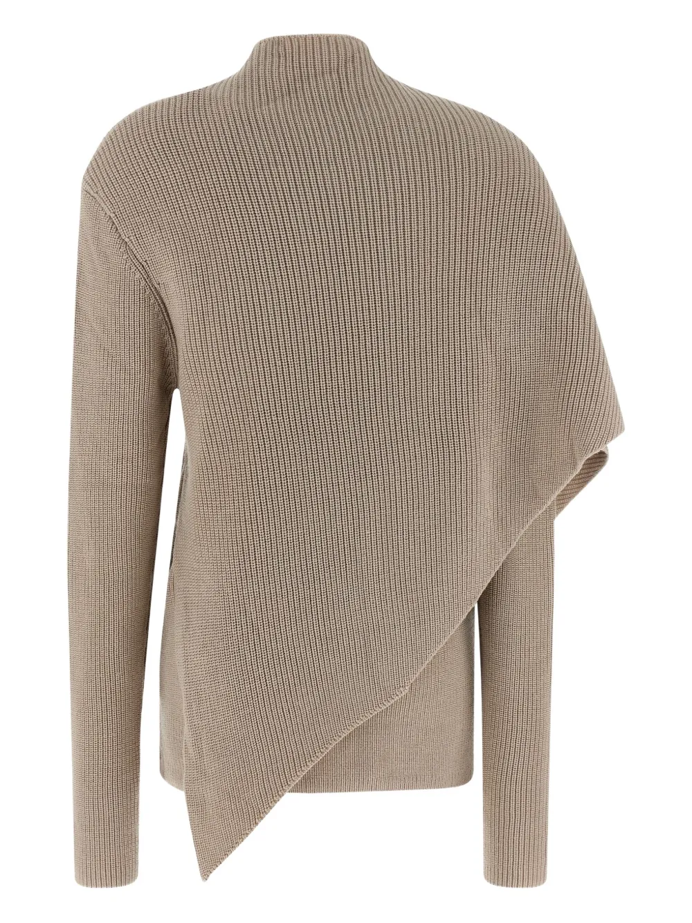 Entire Studios Wrap Turtleneck Sweater In Neutral