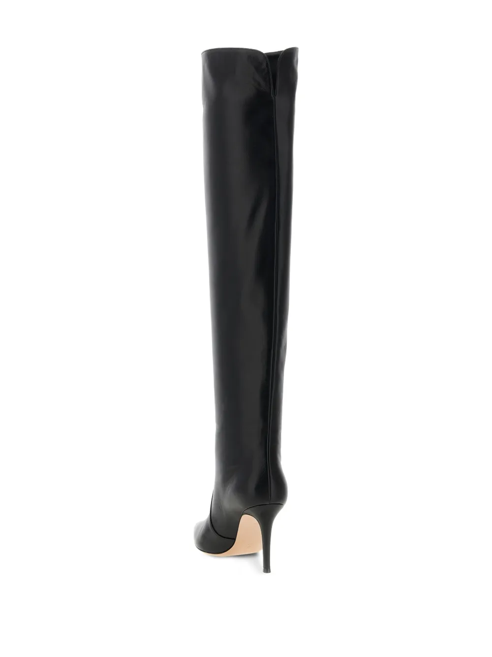 Gianvito Rossi 85mm Hansen Cuissard pointed-toe boots Black
