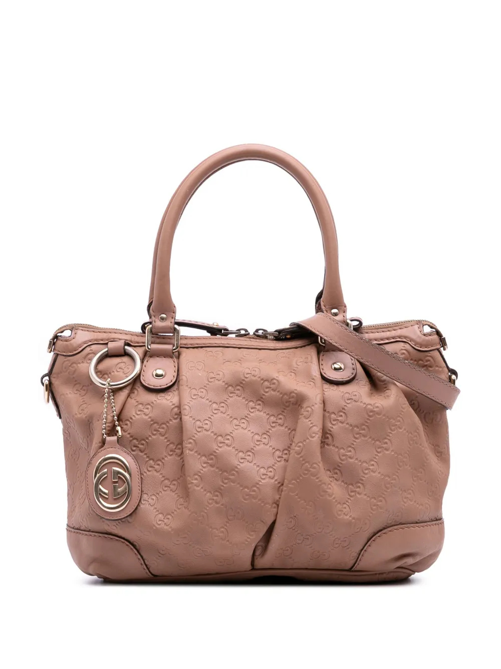 Gucci Pre-Owned 2016-2025 Guccissima Sukey satchel - ピンク Gucci Pre-Owned 2016-2025 Guccissima Sukey satchel - ピンク