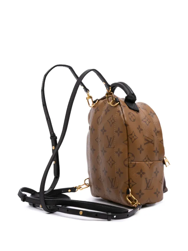 Louis Vuitton Pre-Owned 2017 Monogram Reverse Mini Palm Springs Backpack  Brown FARFETCH IN