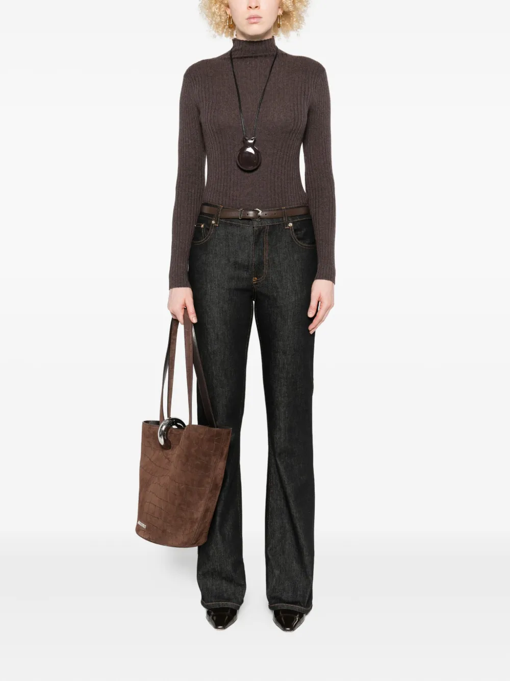 Fabiana Filippi flared jeans - Zwart