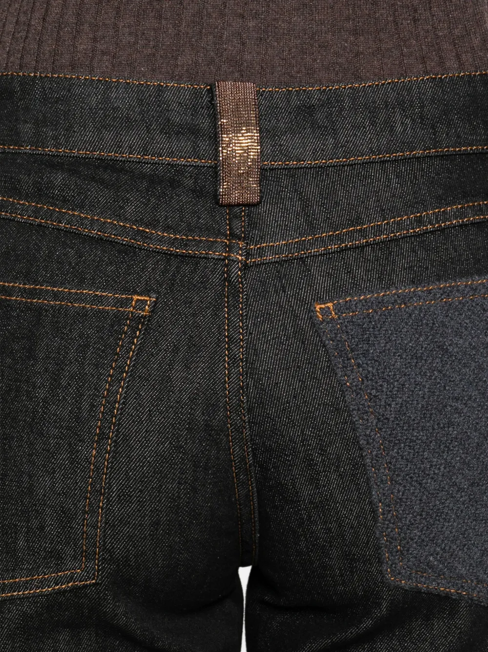 Fabiana Filippi 5-pocket Denim Trousers With Flare In Black