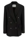 Tela Frost double-breasted blazer - Black