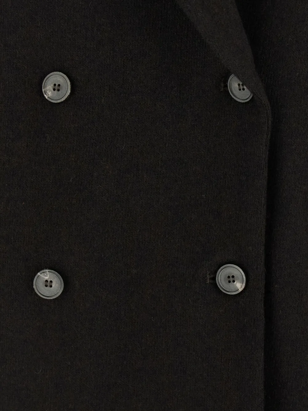 Tela Frost Double-breasted Blazer In Black