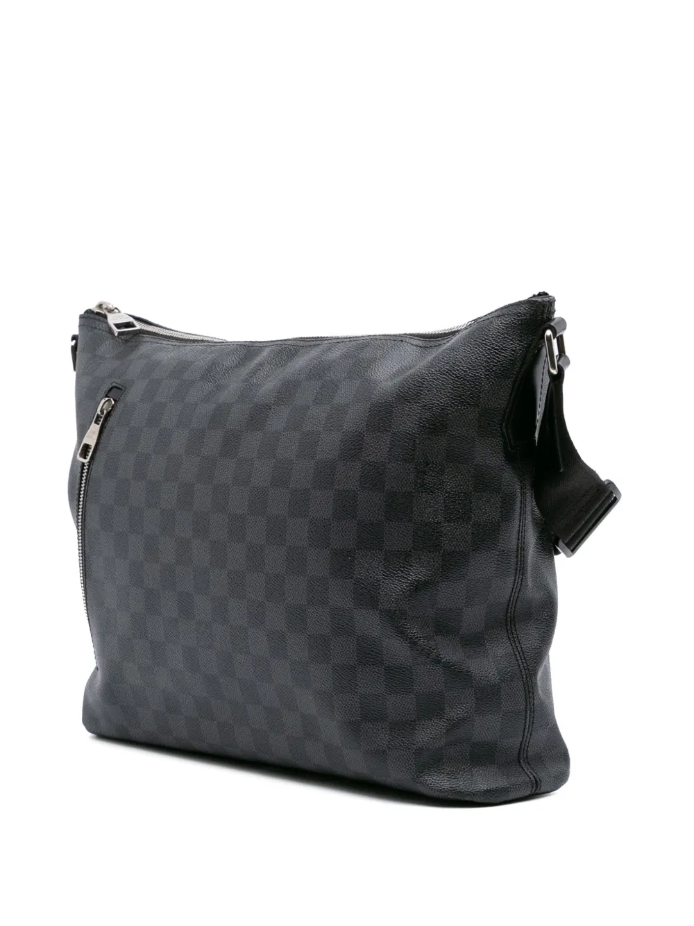Pre-owned Louis Vuitton 2011 Damier Graphite Mick Mm Crossbody Bag In Black