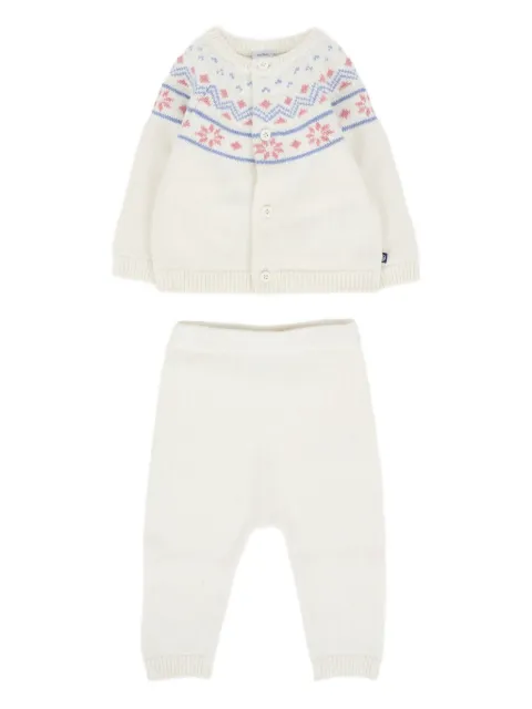 Petit Bateau Fair Isle-pattern trousers set