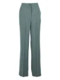Semicouture flat-front elastic-waist trousers - Blue