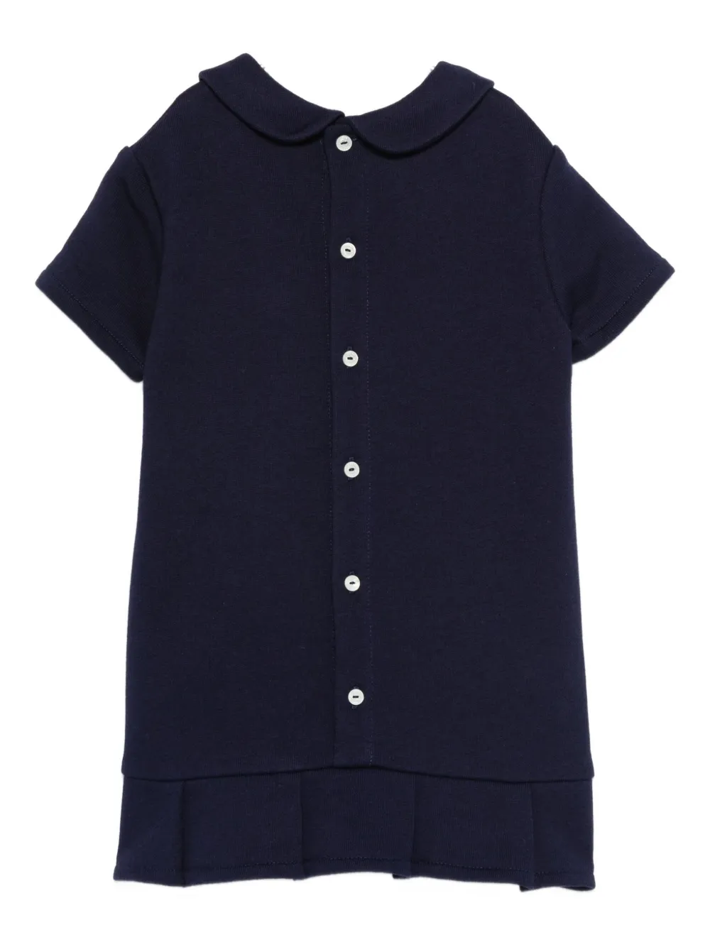Gucci Kids Web Stripe ruffled dress - Blauw