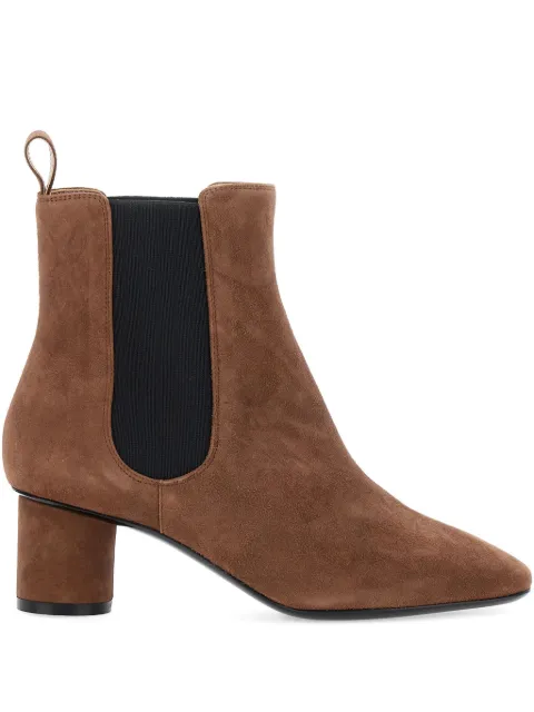 Pollini block-heel suede boots