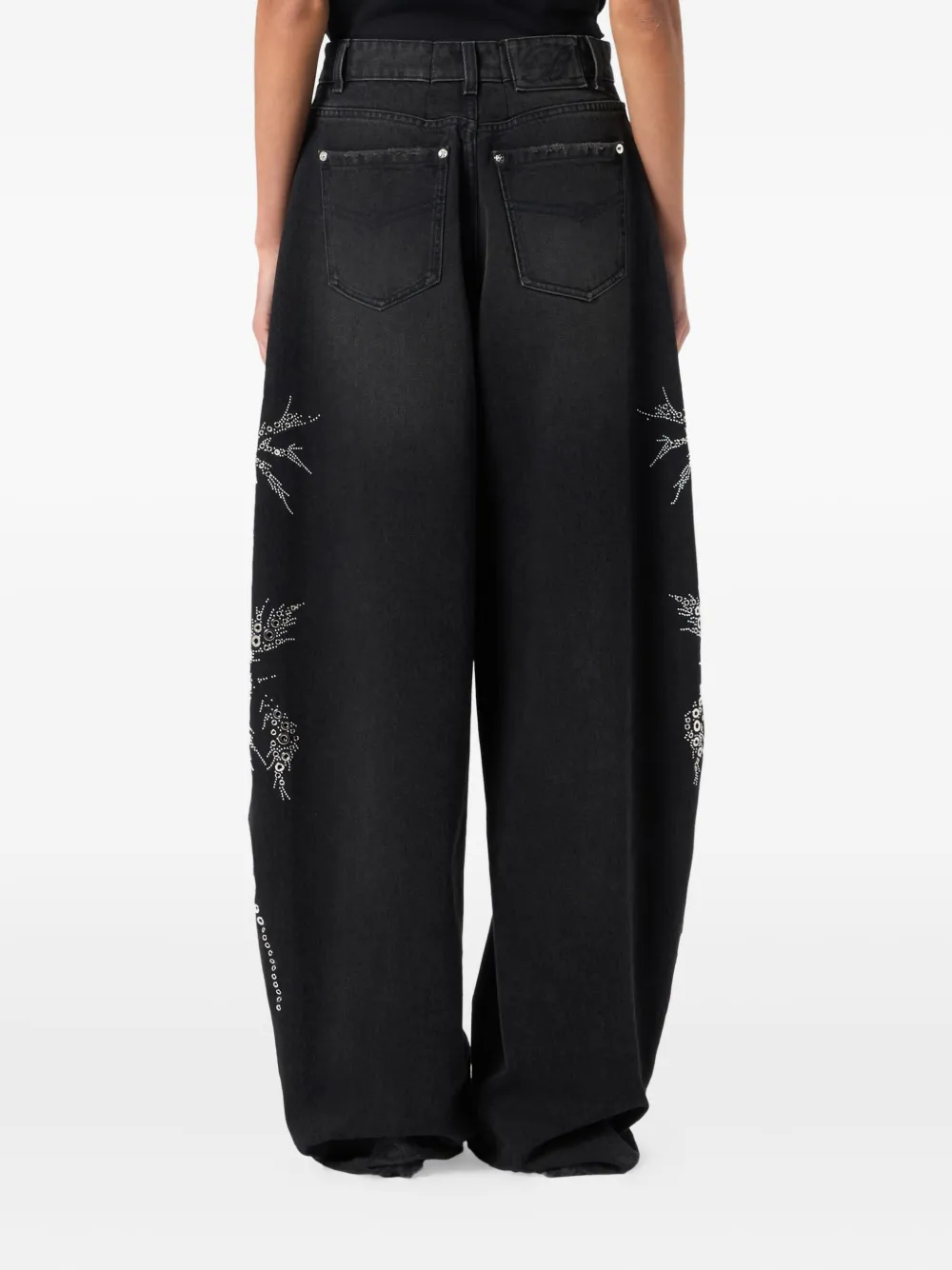 Blumarine Multi-pocket Jeans In Black