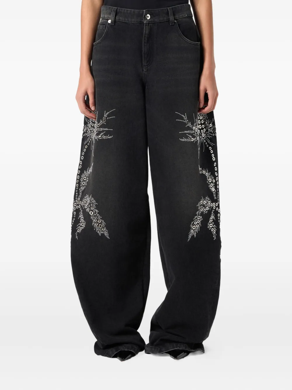 Blumarine Multi-pocket Jeans In Black
