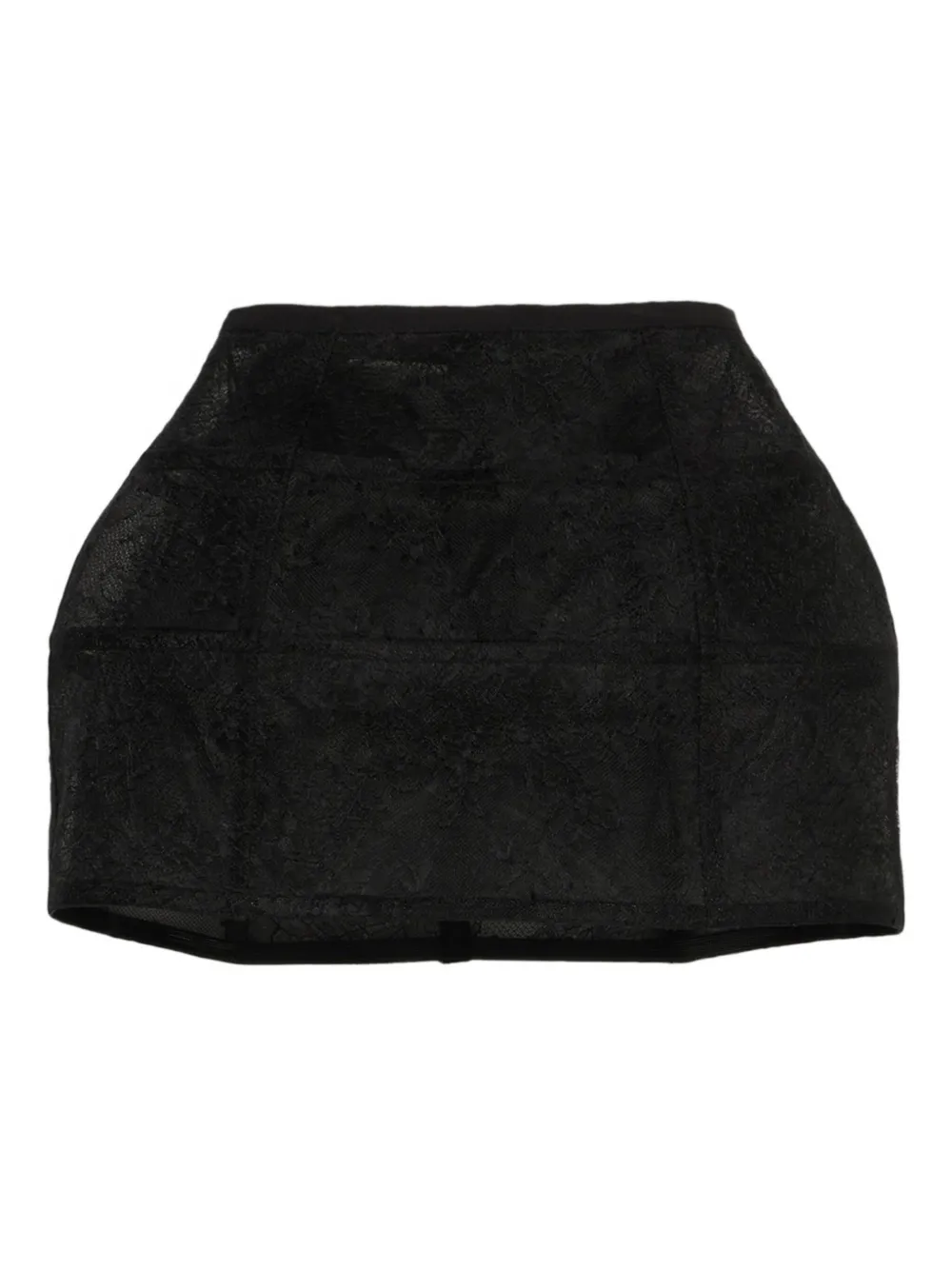 Blumarine lace-panelled mini skirt | Black | Image 1