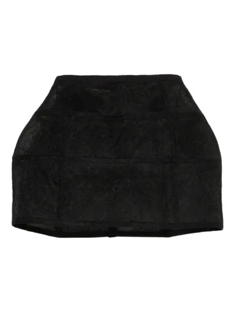 Blumarine lace-panelled mini skirt