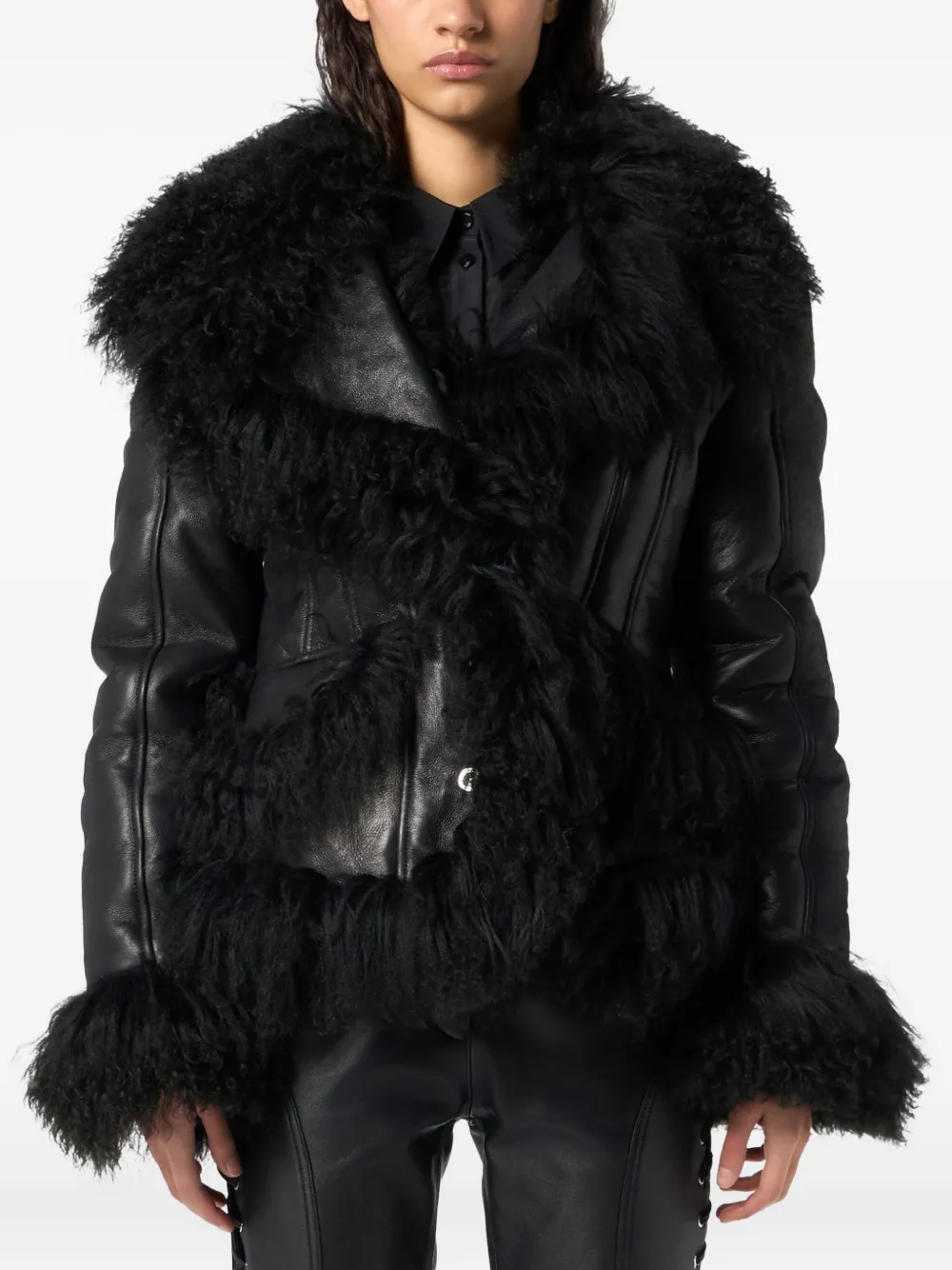 Blumarine Snap-button Fastening Jacket In Black
