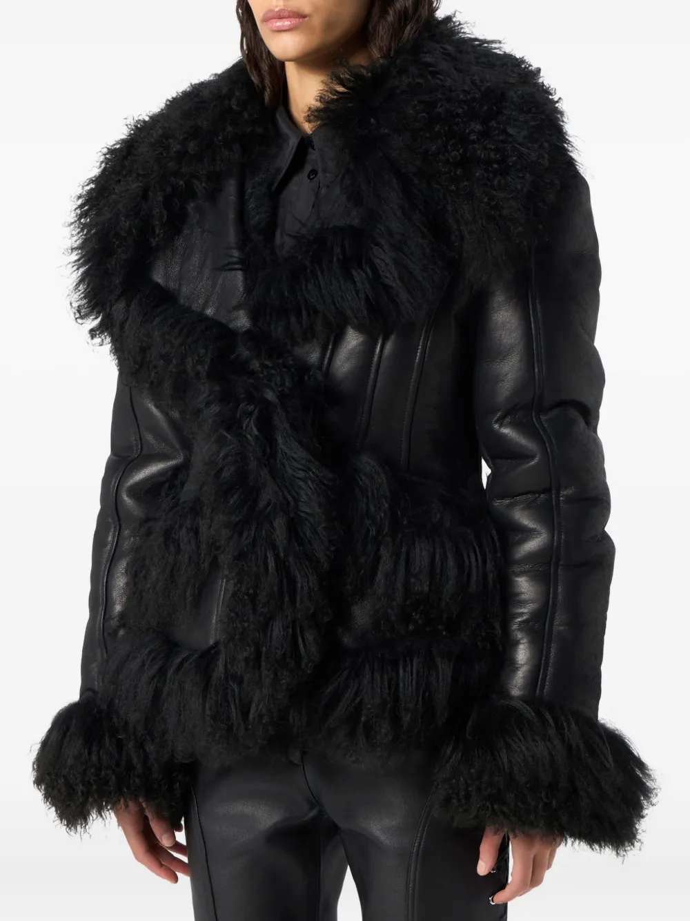 Blumarine Snap-button Fastening Jacket In Black