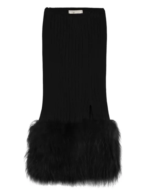 Blumarine falda midi de canalé