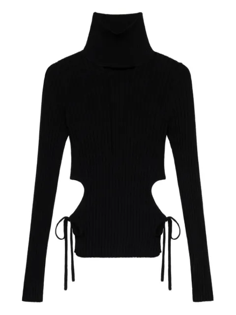 Blumarine top con cuello de tortuga