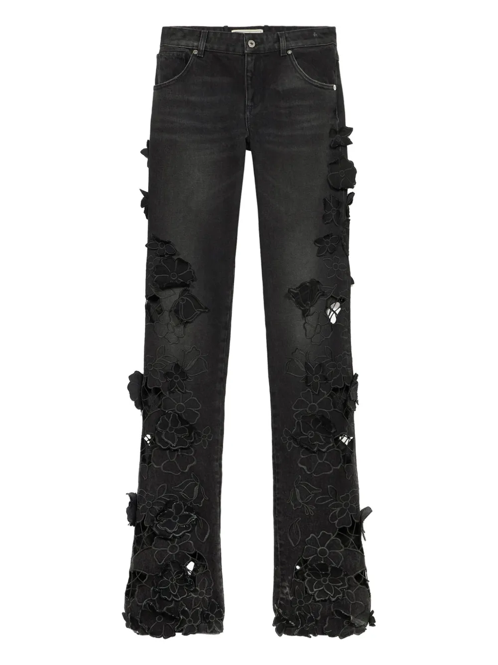 Blumarine jean à fleurs | noir | Image 1