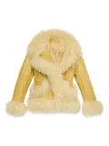 Blumarine snap-button fastening jacket - Yellow