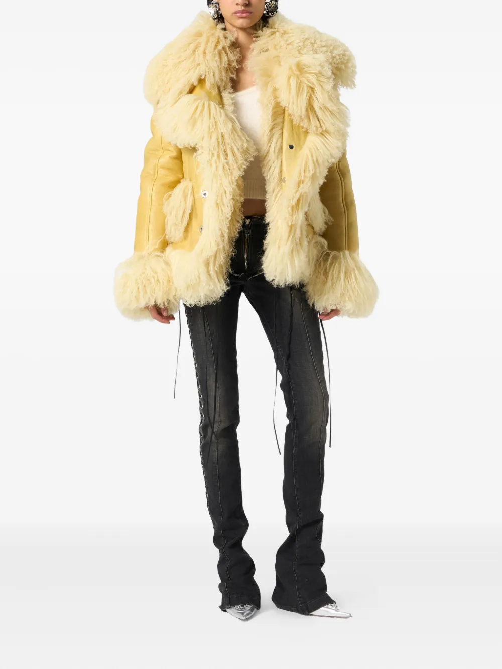 Blumarine snap-button fastening jacket | Oversized Jackets | Image 2