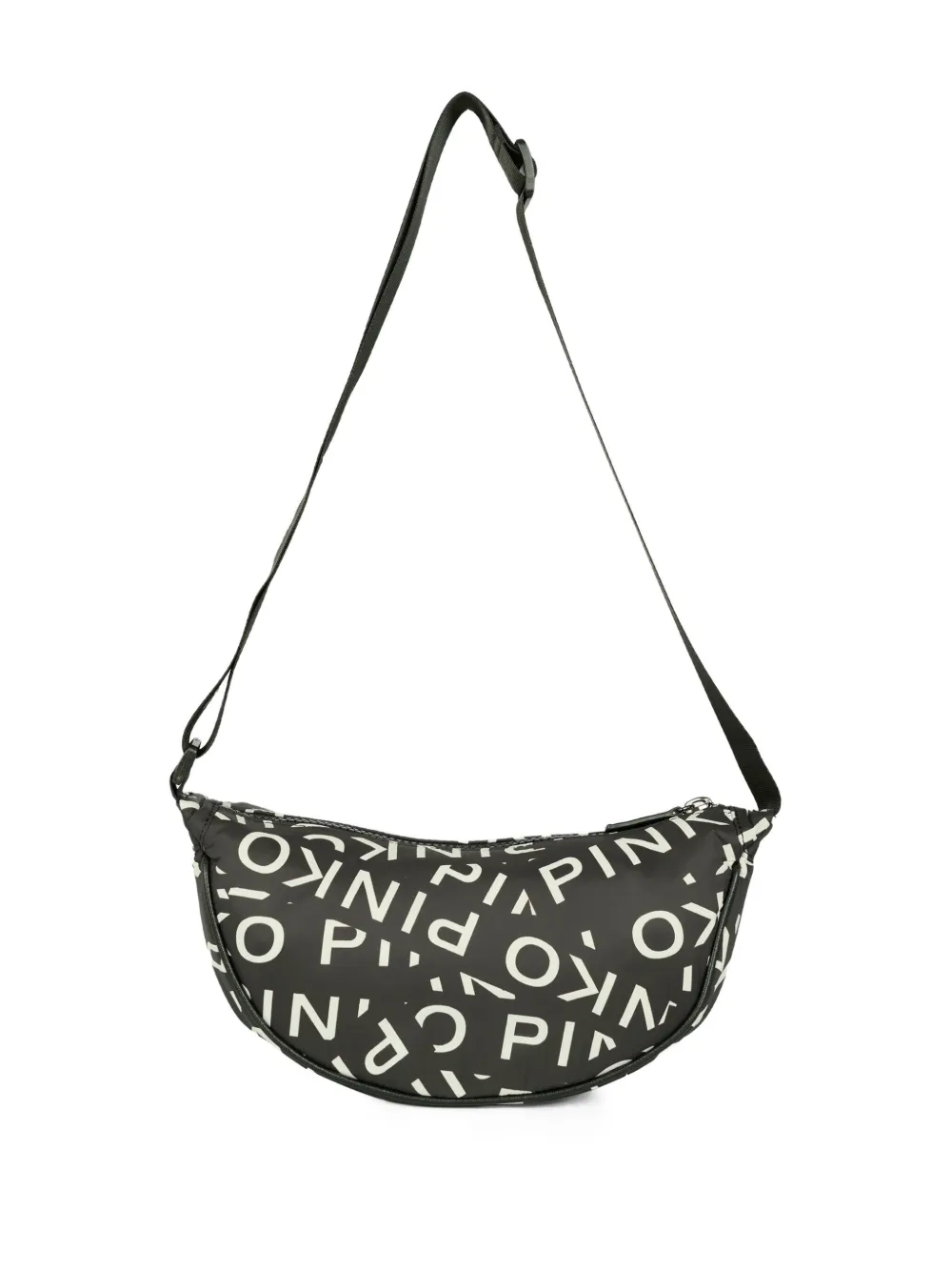Pinko Kids logo-print shoulder bag - Zwart