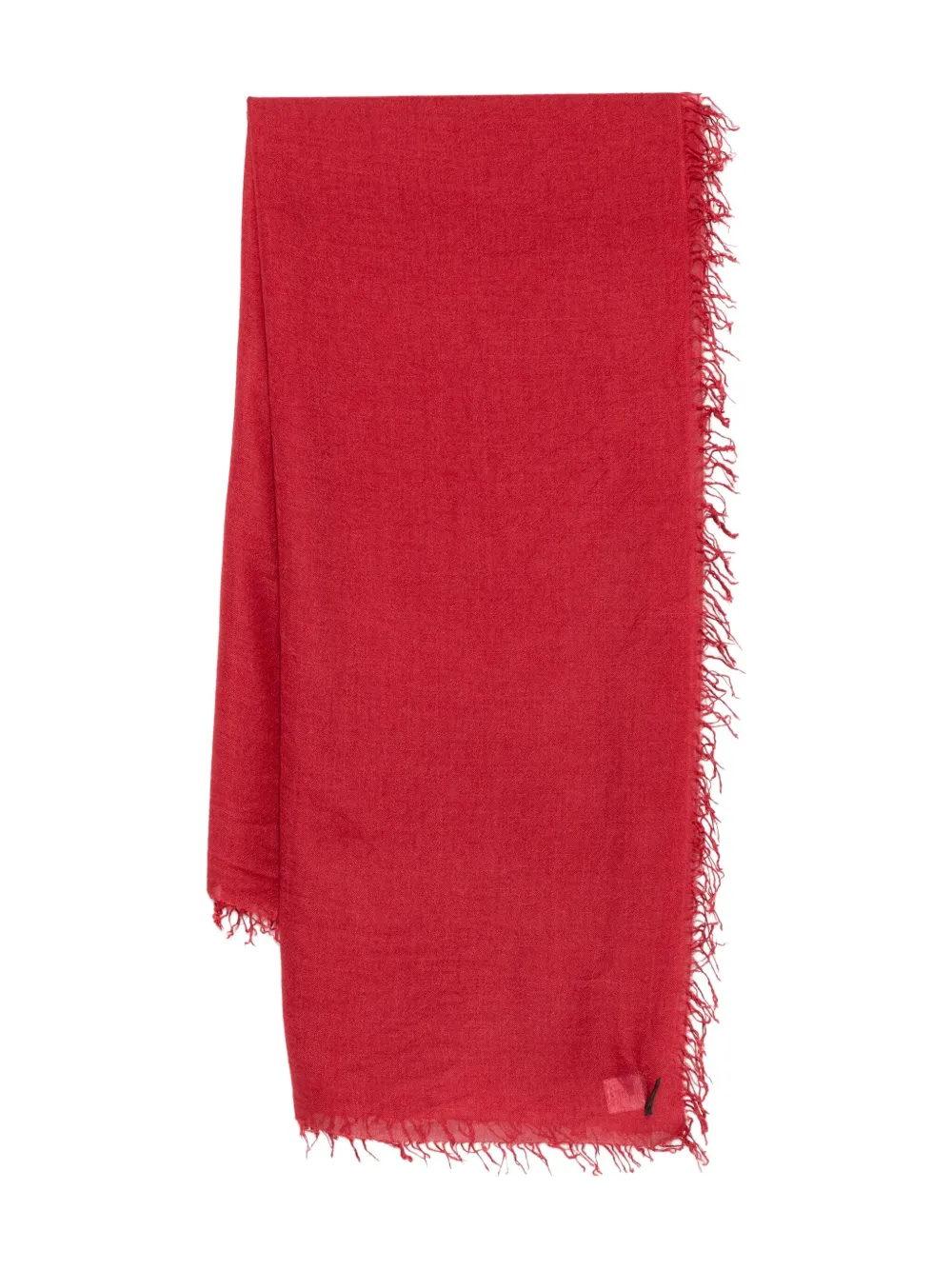 Faliero Sarti frayed-edge scarf | Red | Image 1