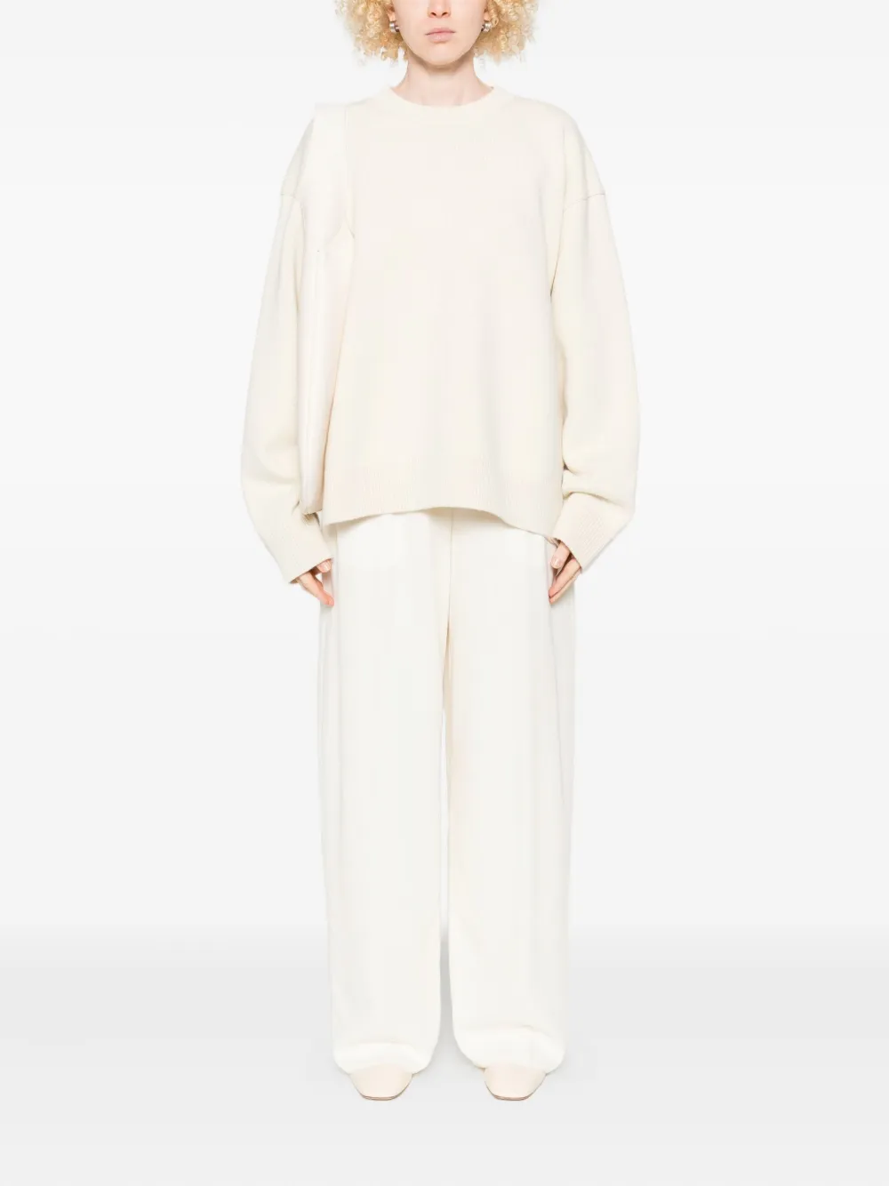 Jil Sander Crew-neck Sweater In Neutral