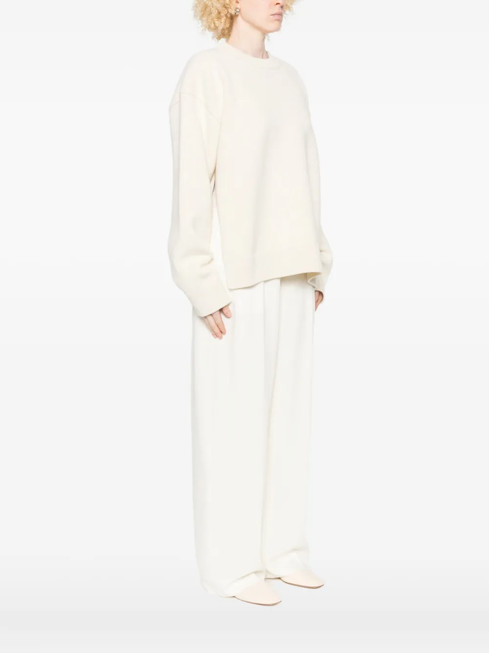 Jil Sander Crew-neck Sweater In Neutral