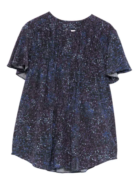 ISABEL MARANT Sally pleated-frill blouse 