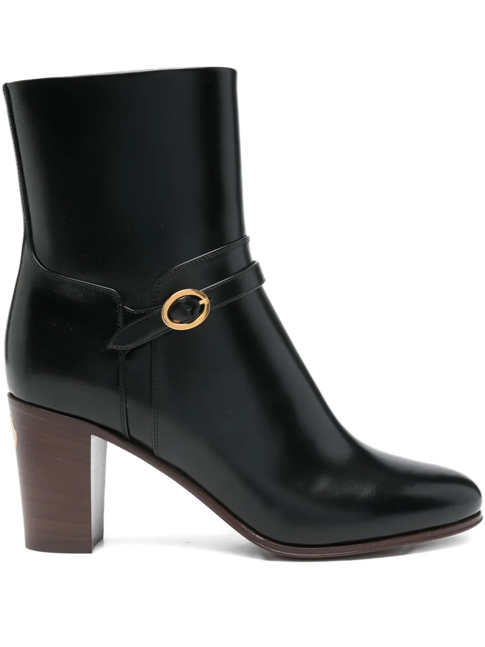 Valentino Garavani Pattie leather buckle-fastening boots Black