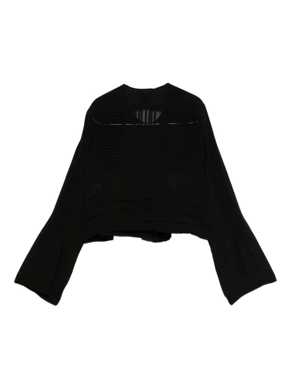 ISABEL MARANT pleated-panel blouse - Zwart