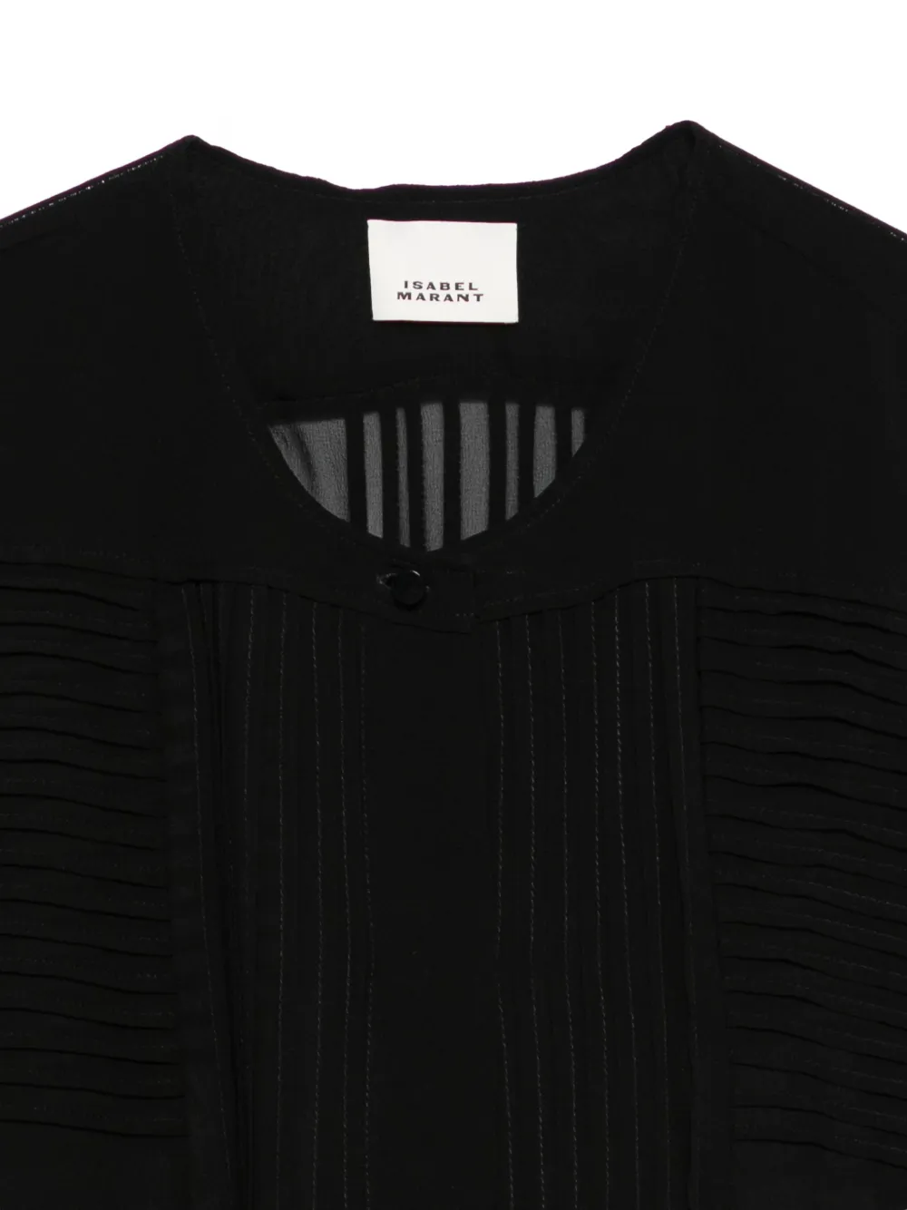 ISABEL MARANT Blouse met geplooid vlak Zwart