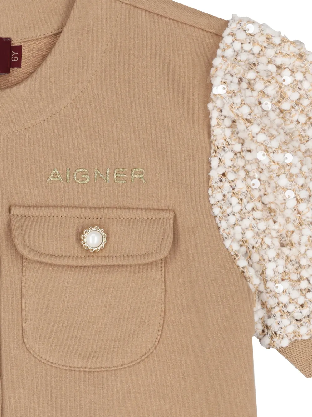 Aigner Embellished Short-sleeves Blouse In Multi