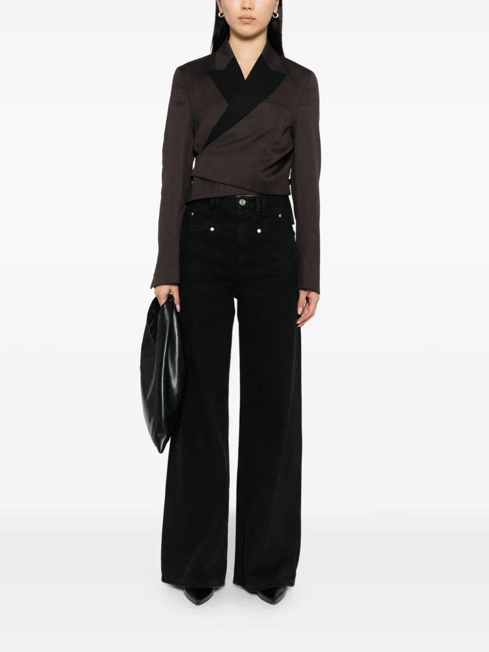 Our Legacy Wrap Blazer In Black