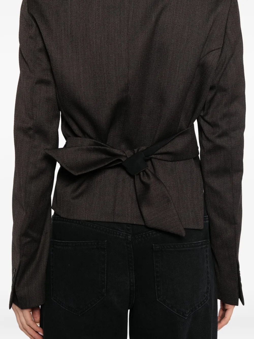 Our Legacy Wrap Blazer In Black