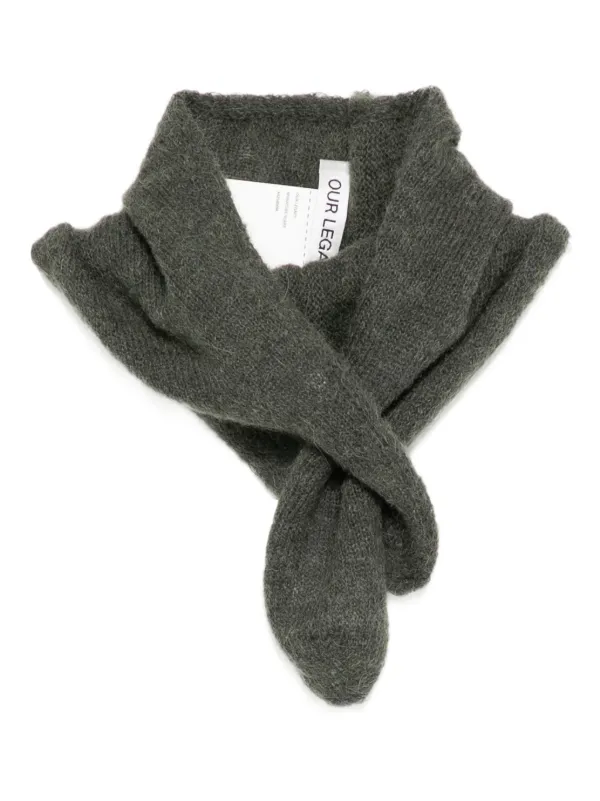 小物 OUR LEGACY MINIATURE SCARF 25SS Our Legacy - Miniature Scarf Smokey Brown Fuzzy Alpaca