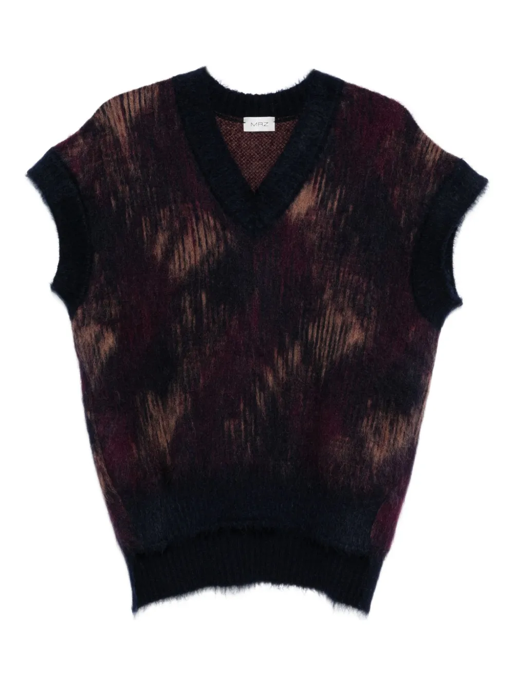 MRZ v-neck sleeveless gilet | Red | Image 1