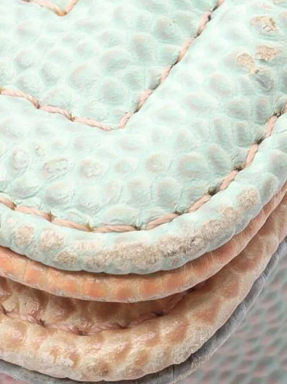 Pre-owned Chanel 2018 Old Medium Quilted Caviar Rainbow Boy Flap Crossbody Bag In Pink