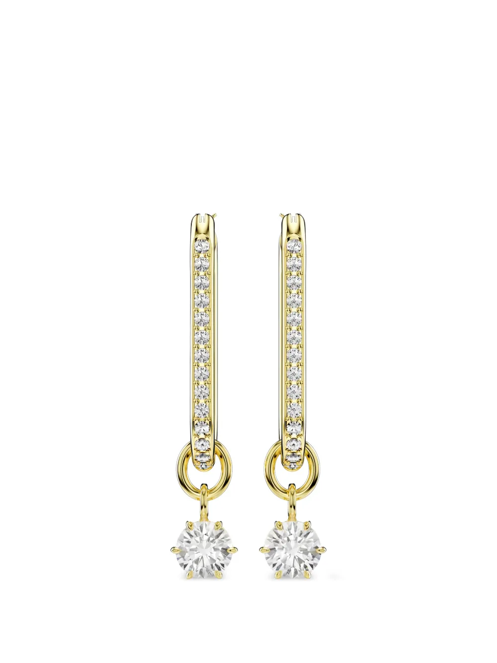 Swarovski Constella embellished earrings - Gold