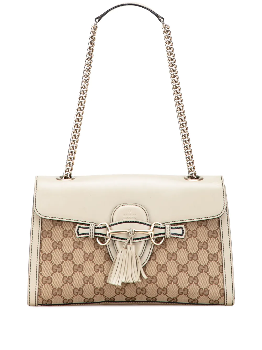 Gucci Pre-Owned 2016-2025 Medium GG Canvas Emily shoulder bag - ホワイト Gucci Pre-Owned 2016-2025 Medium GG Canvas Emily shoulder bag - ホワイト