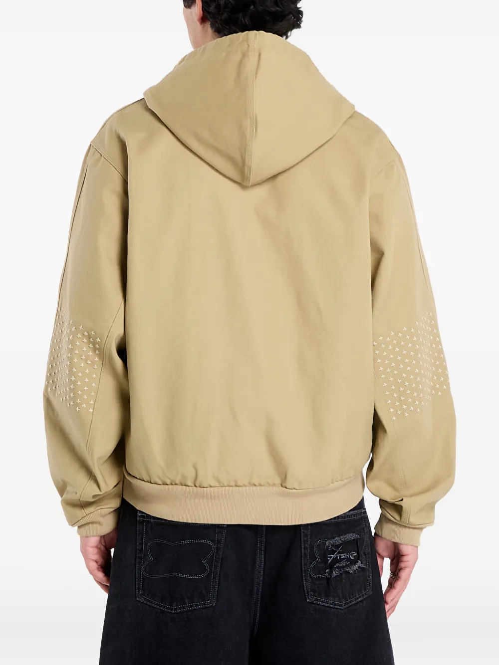 Nike hooded studded-elbow jacket | Neutrals | Image 1