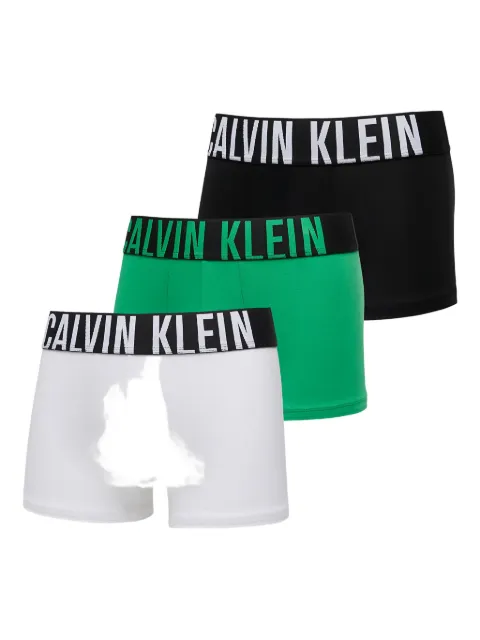 Calvin Klein Intense Power logo-waistband trunks (pack of three)