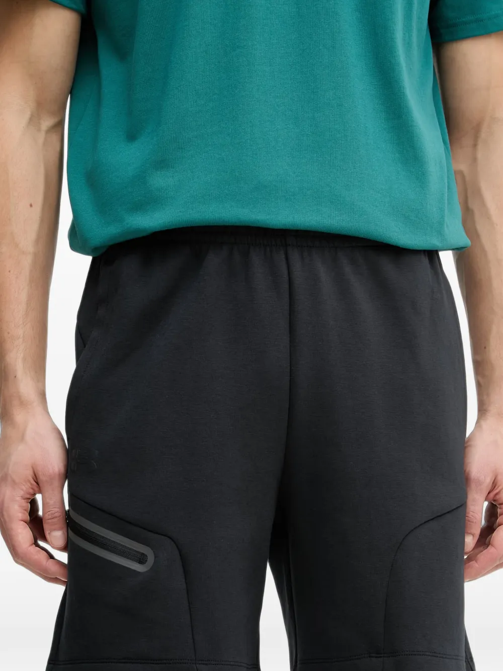 Under Armour UA Unstoppable fleece shorts Zwart