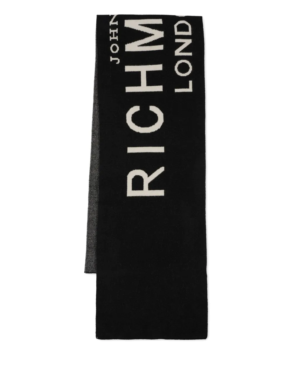 John Richmond Junior Gebreid mutsset met logo Zwart