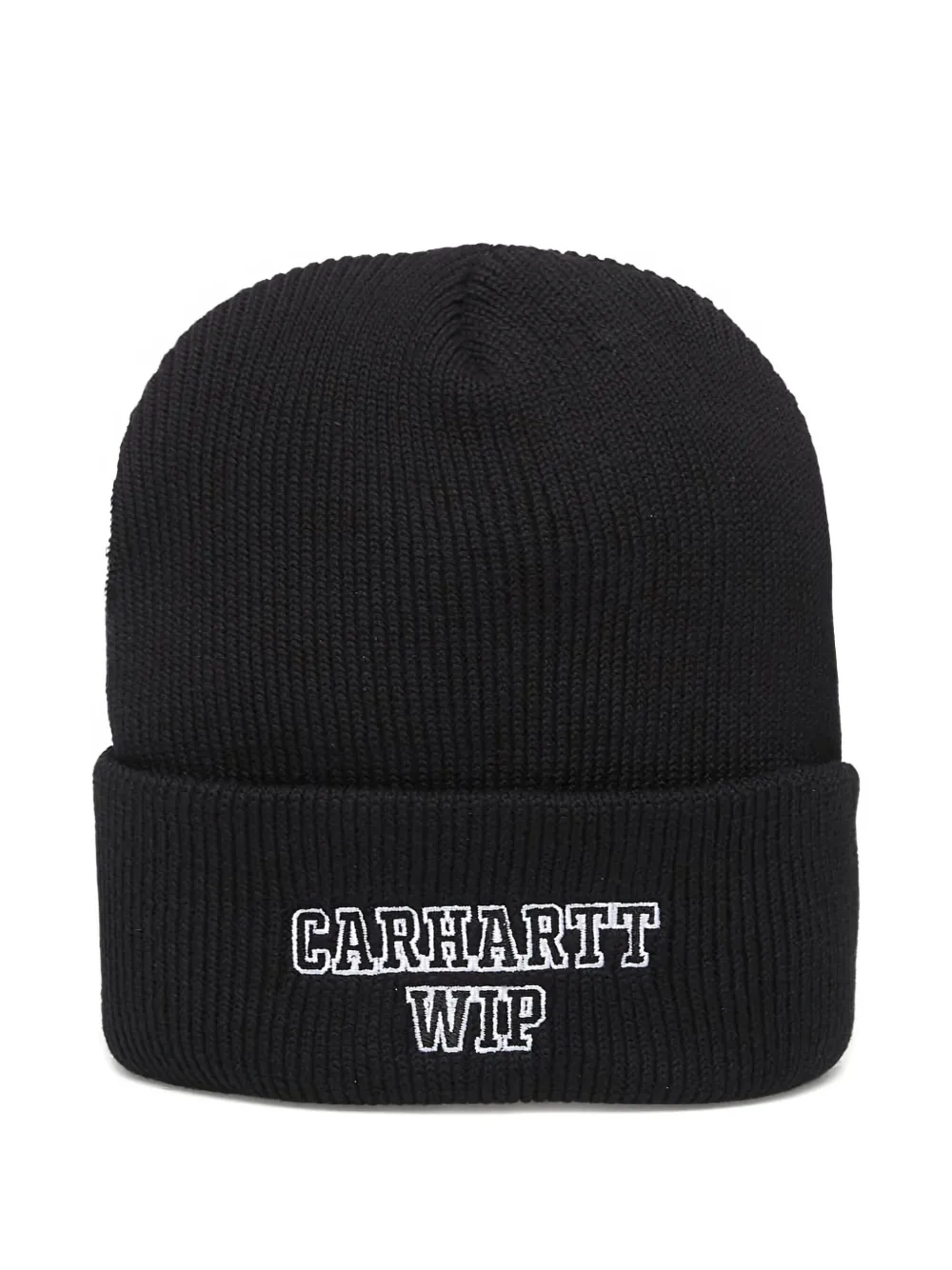 Carhartt Alumni Ribbed-knit Beanie Hat In Black